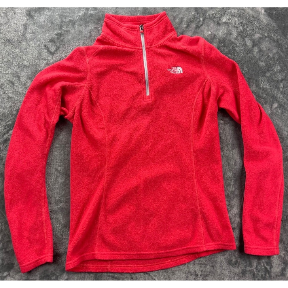 The North Face Womens M Fleece 1/4 Zip Pullover‎ Top "Never Stop Exploring"